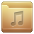 Folder Caramel Music Icon 48x48 png
